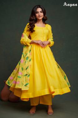 Aayaa Vol 20 Catalog Beautiful Organza designer kurtis manufacturers in surat