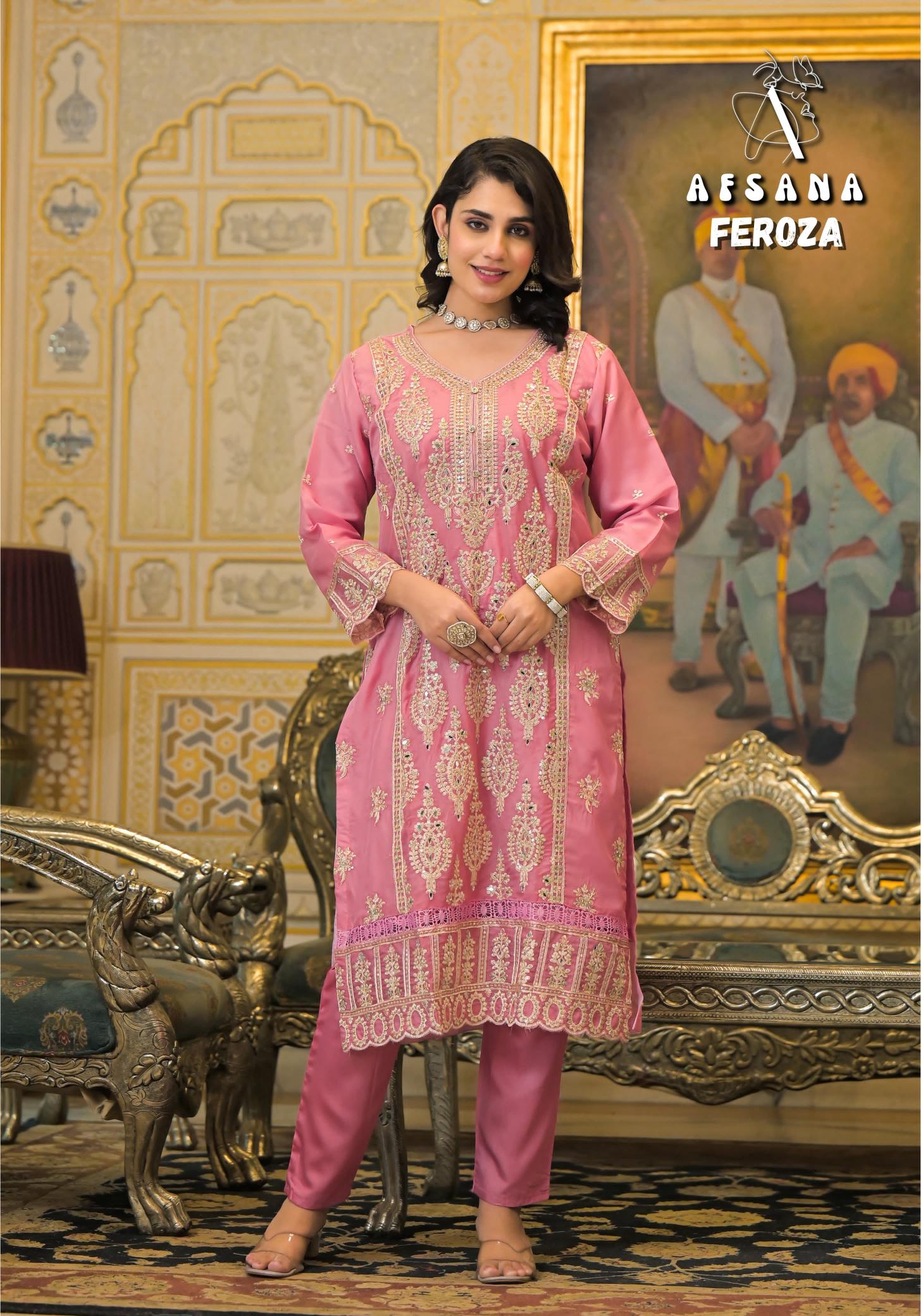 Afsana Feroza Catalog pakistani suits wholesale india