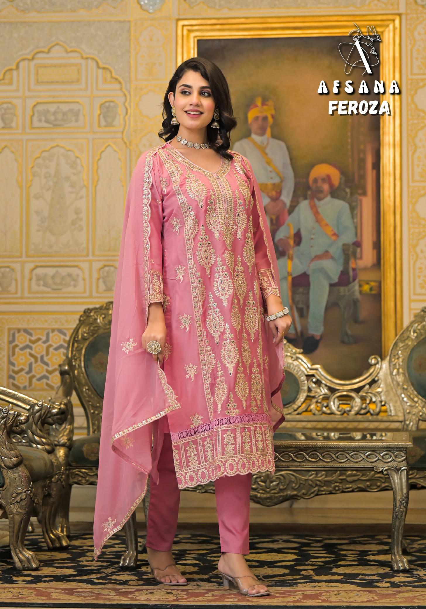 Afsana Feroza Catalog pakistani suits wholesale india
