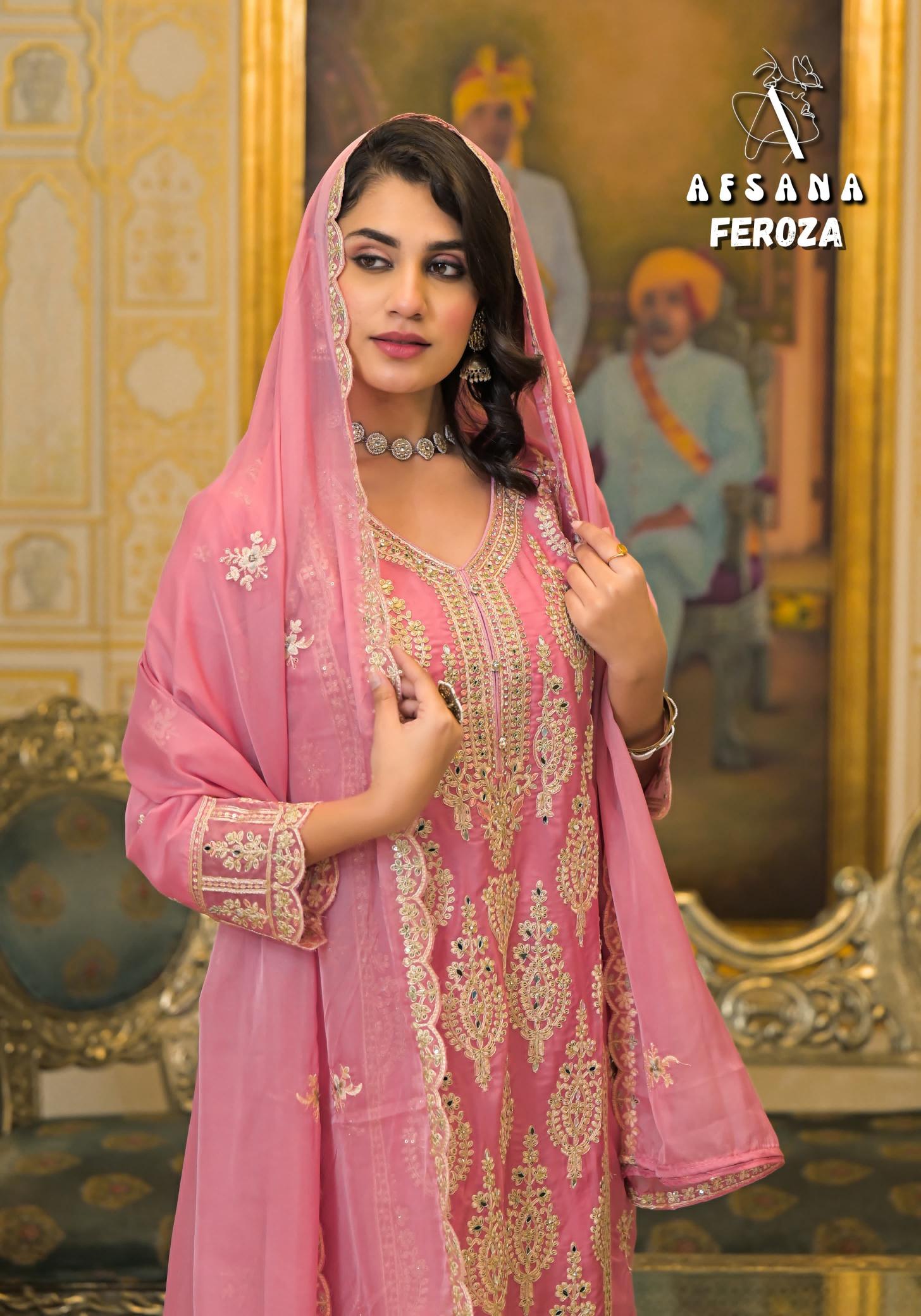 Afsana Feroza Catalog pakistani suits wholesale india