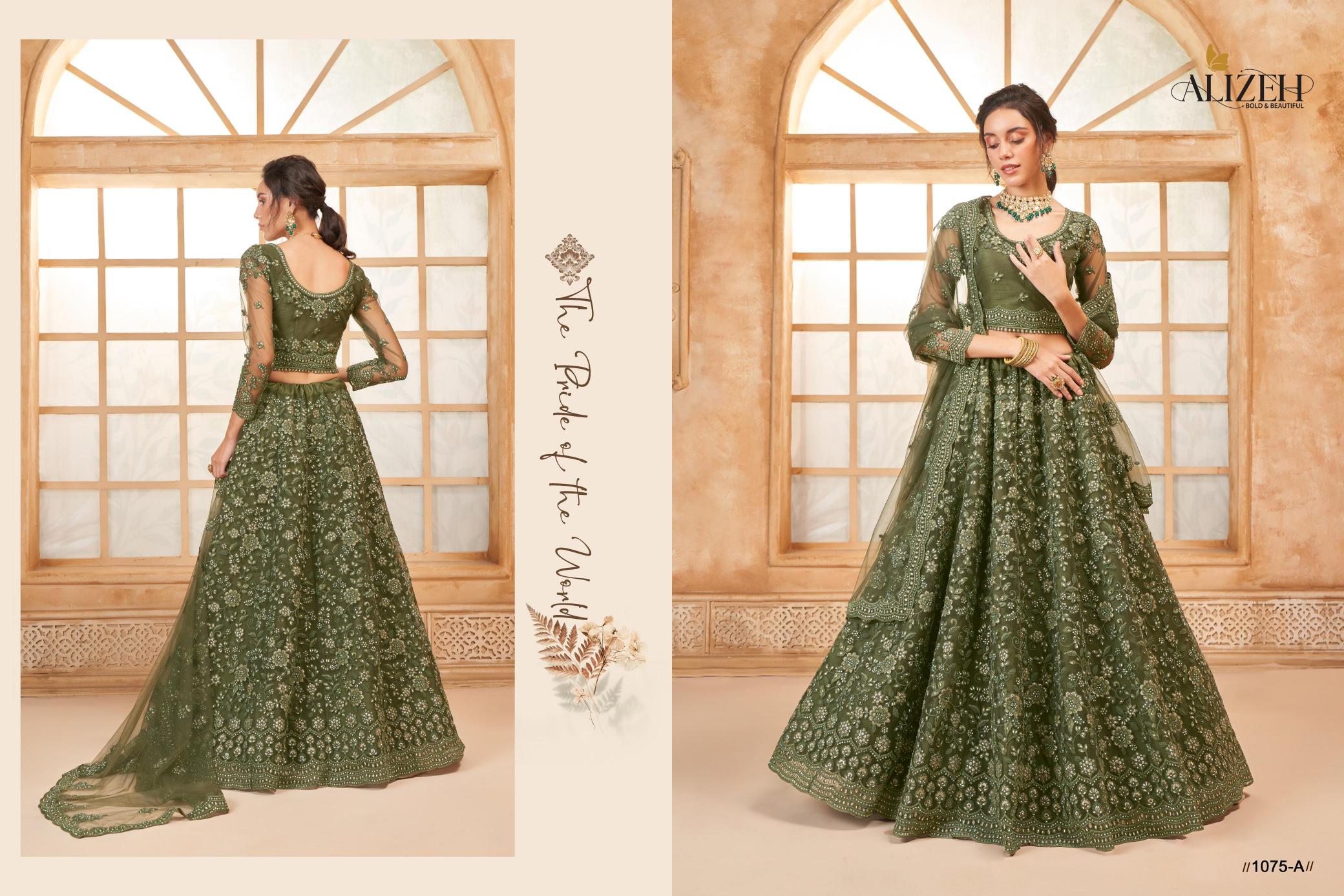 Alizeh Bridal Heritage Vol 3 Catalog Color Saga Designer wholesale lehenga market