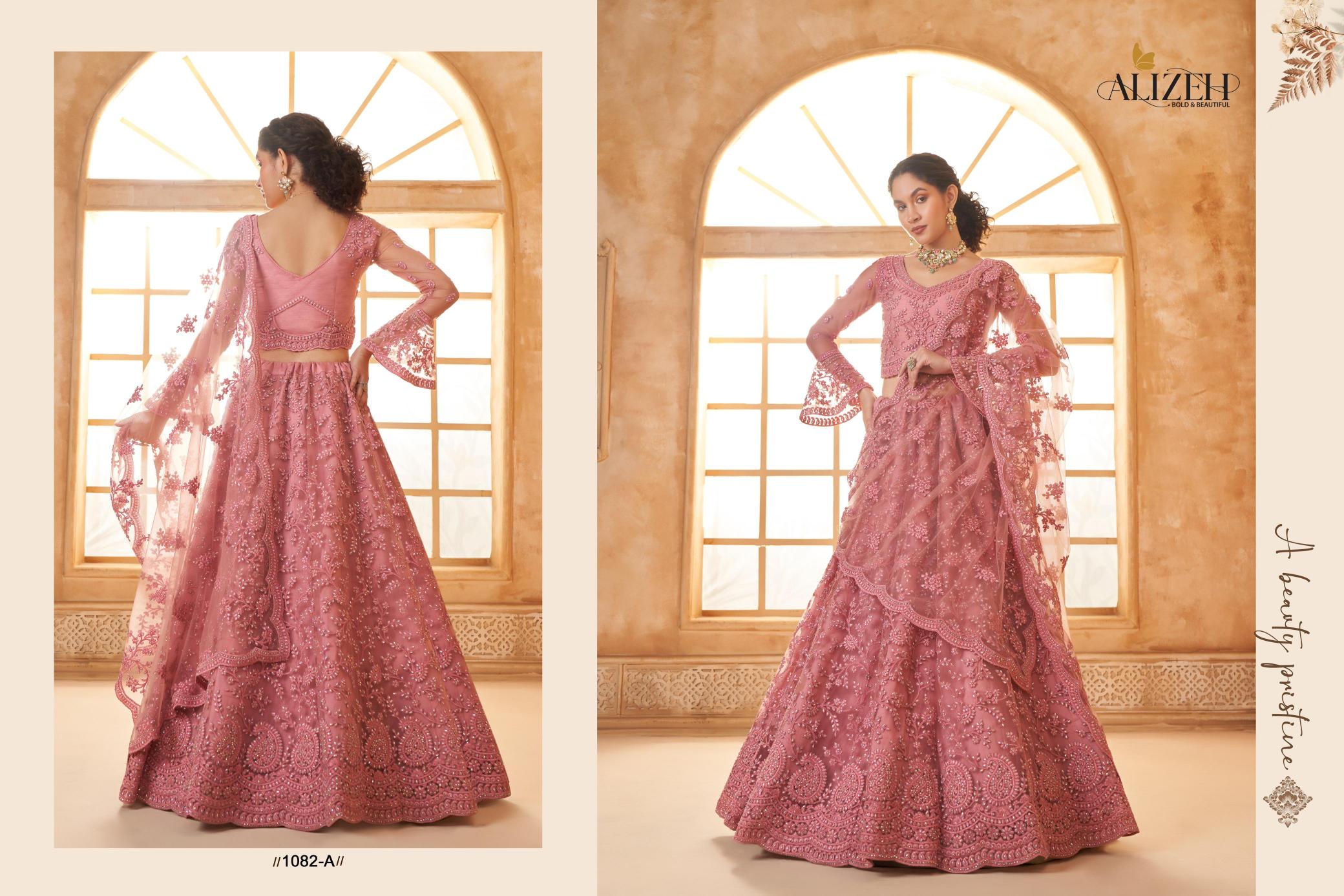 Alizeh Bridal Heritage Vol 3 Catalog Color Saga Designer wholesale lehenga market