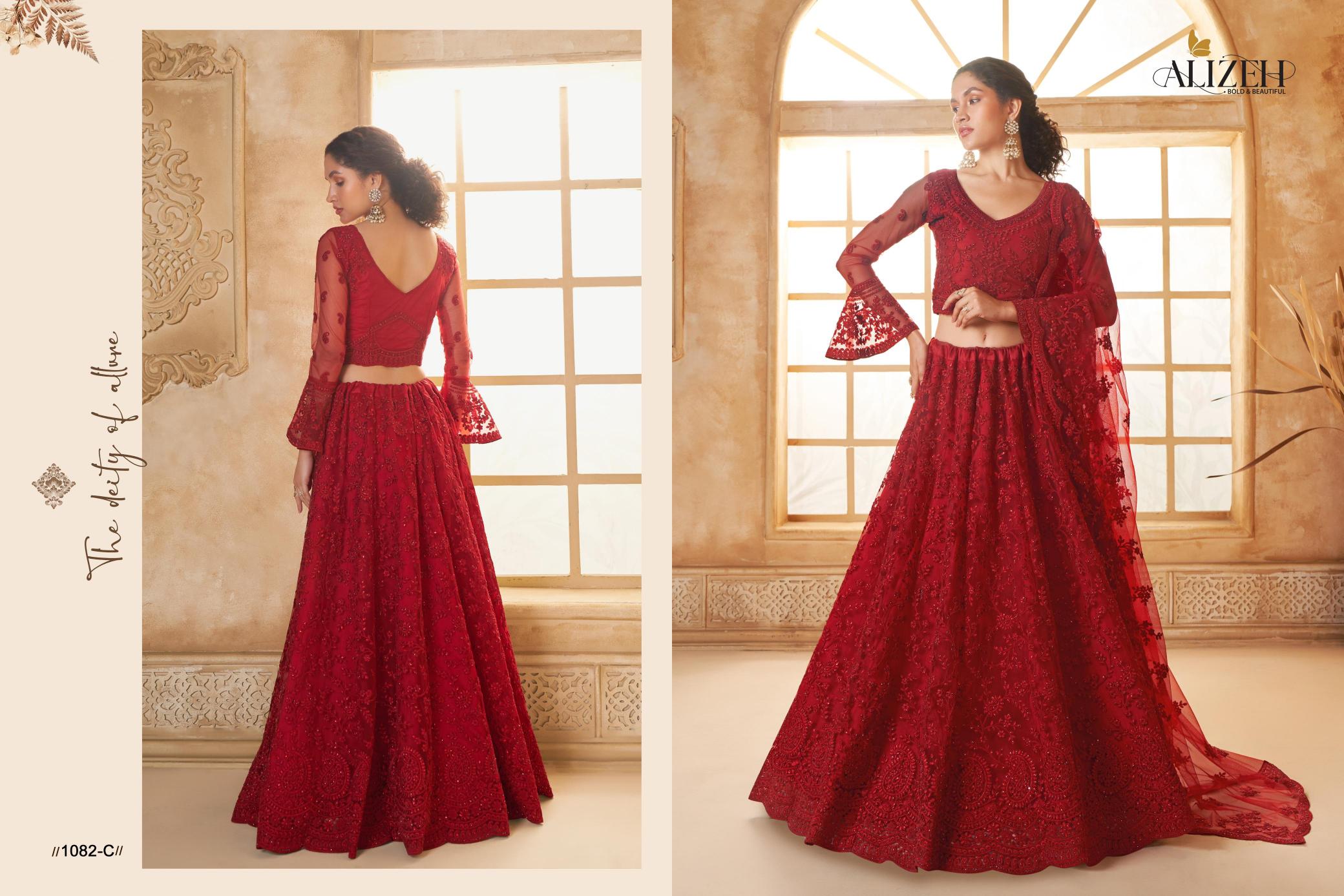 Alizeh Bridal Heritage Vol 3 Catalog Color Saga Designer wholesale lehenga market