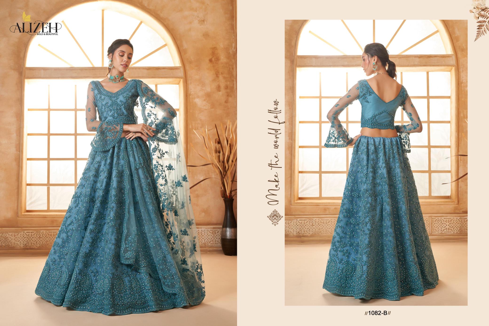 Alizeh Bridal Heritage Vol 3 Catalog Color Saga Designer wholesale lehenga market