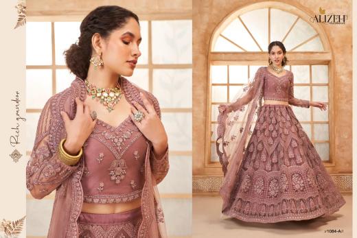 Alizeh Bridal Heritage Vol 3 Catalog Color Saga Designer wholesale lehenga market