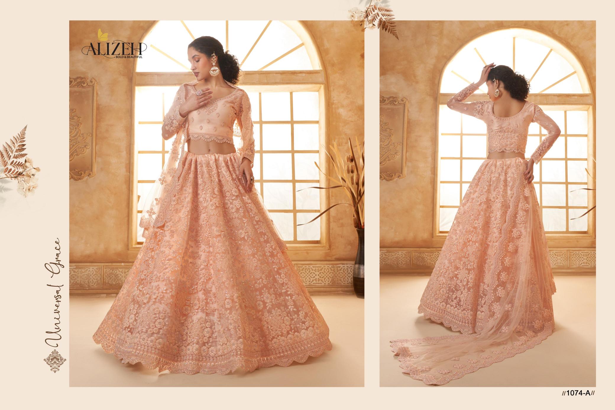 Alizeh Bridal Heritage Vol 3 Catalog Color Saga Designer wholesale lehenga market