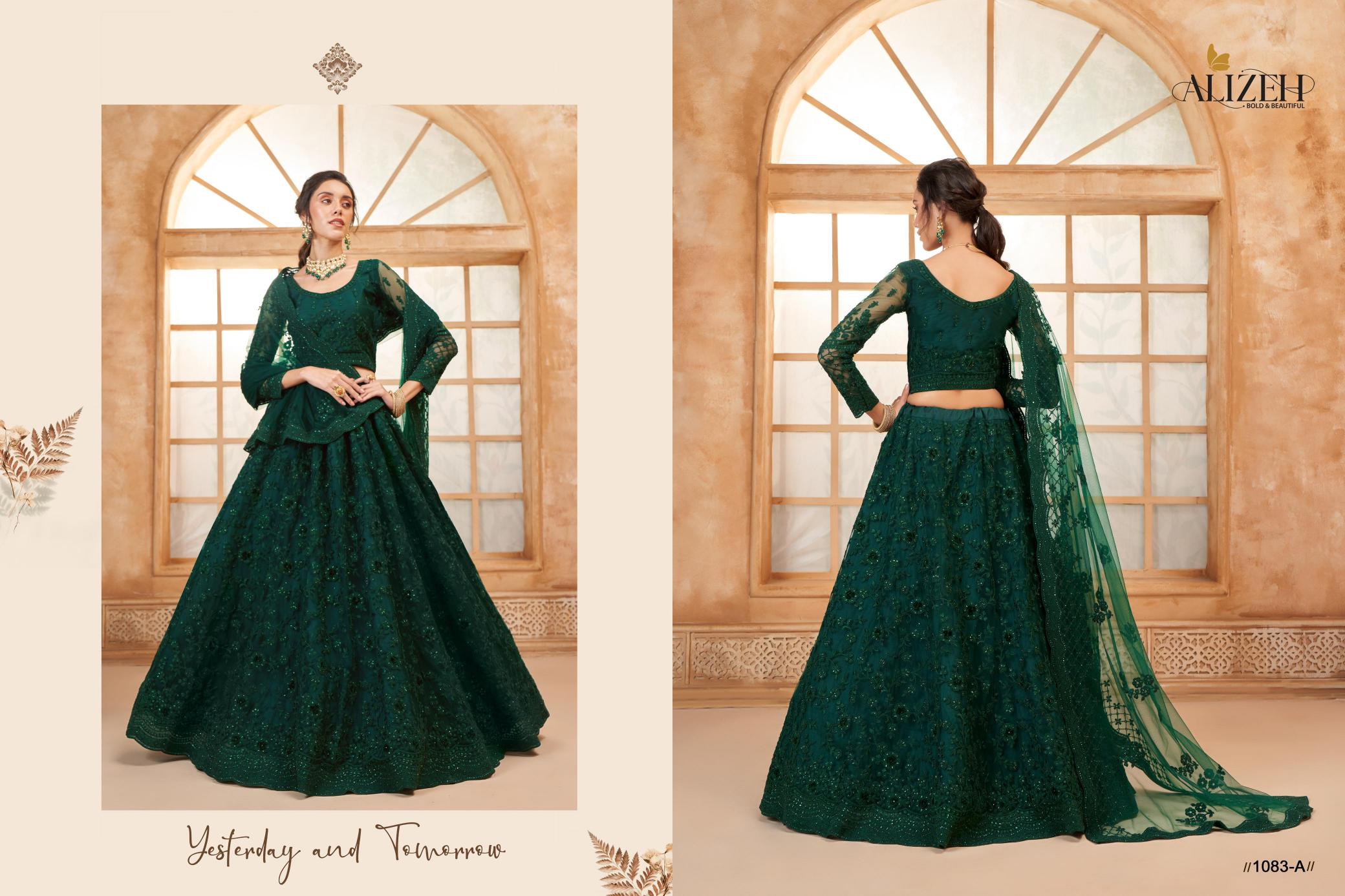 Alizeh Bridal Heritage Vol 3 Catalog Color Saga Designer wholesale lehenga market