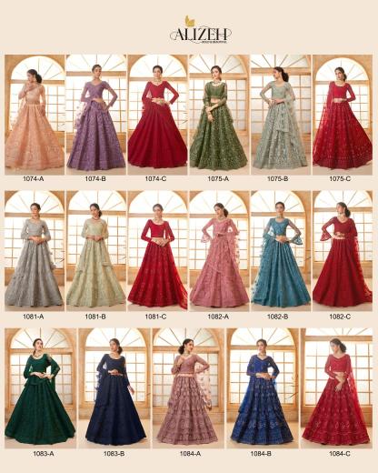 Alizeh Bridal Heritage Vol 3 Catalog Color Saga Designer wholesale lehenga market