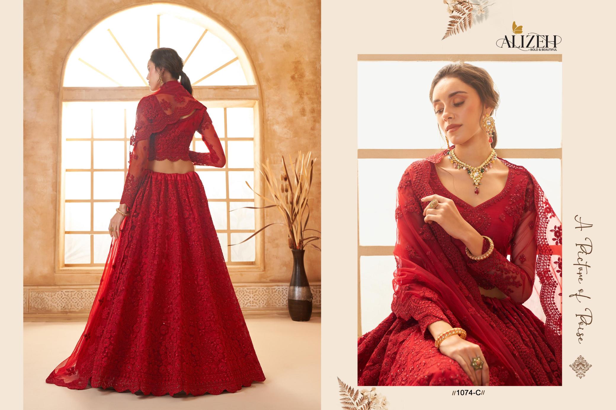 Alizeh Bridal Heritage Vol 3 Catalog Color Saga Designer wholesale lehenga market
