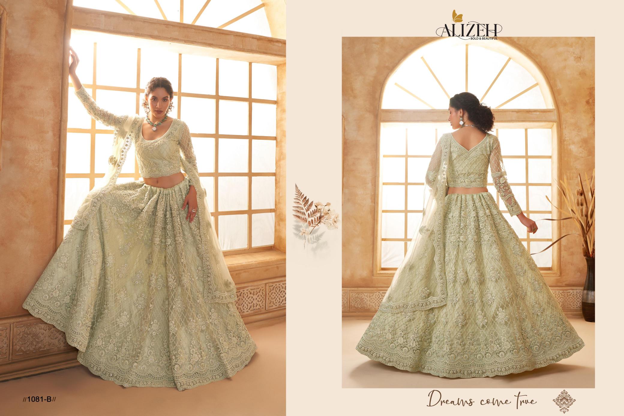 Alizeh Bridal Heritage Vol 3 Catalog Color Saga Designer wholesale lehenga market