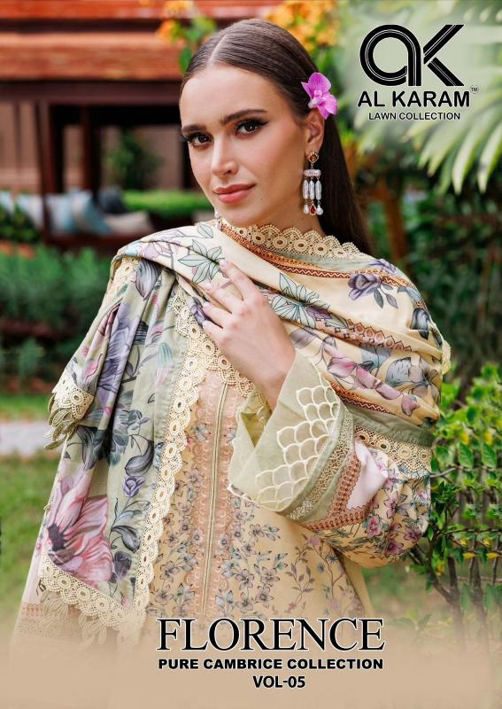 Alkaram Florence Vol-05 – Karachi Dress Material - Wholesale Catalog