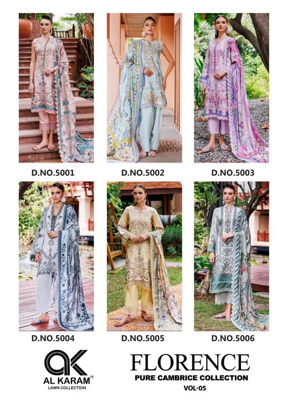 Alkaram Florence Vol-05 – Karachi Dress Material - Wholesale Catalog