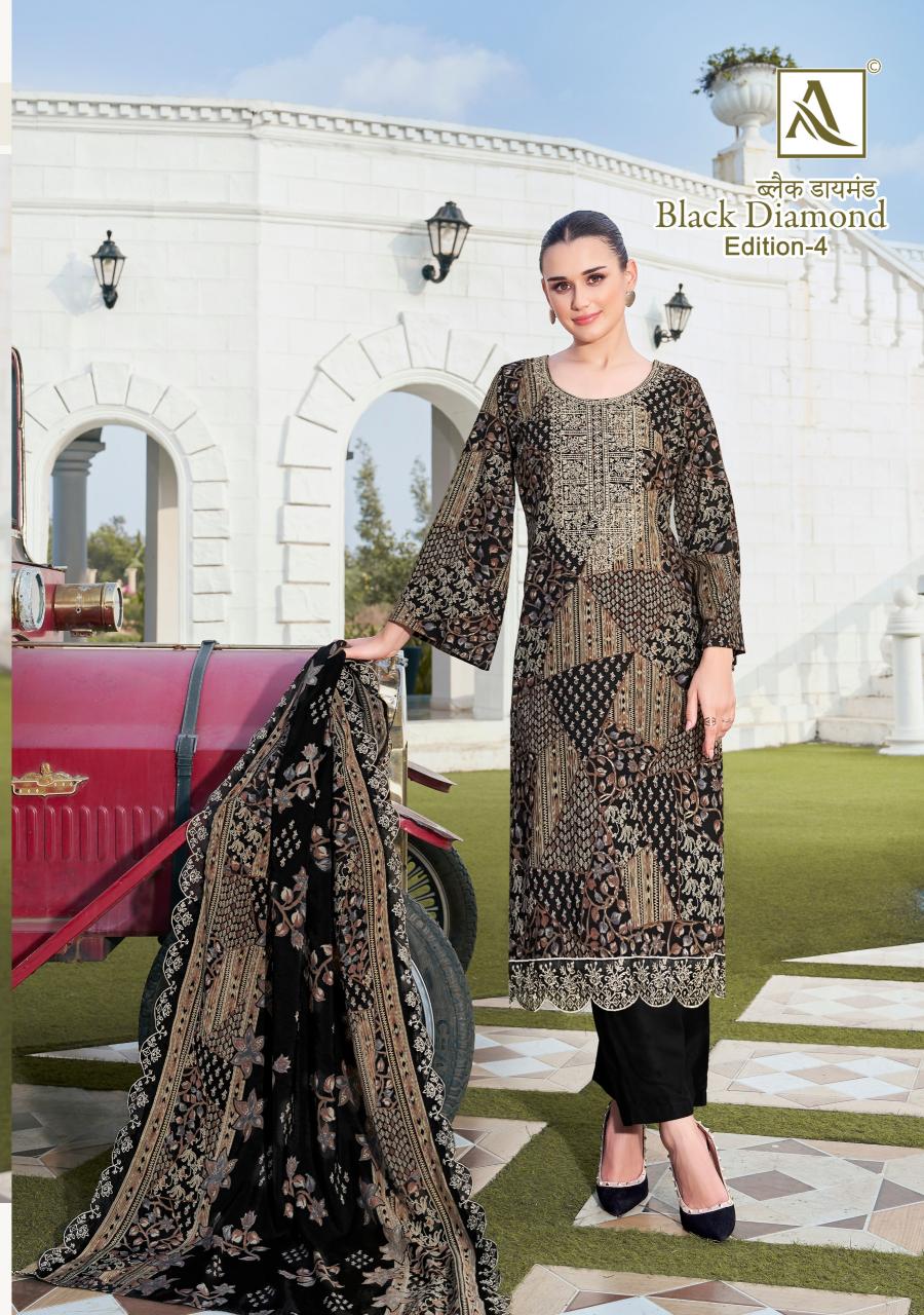 Alok Black Diamond Vol 4 Catalog dress material for girls wholesale shop in rishikesh