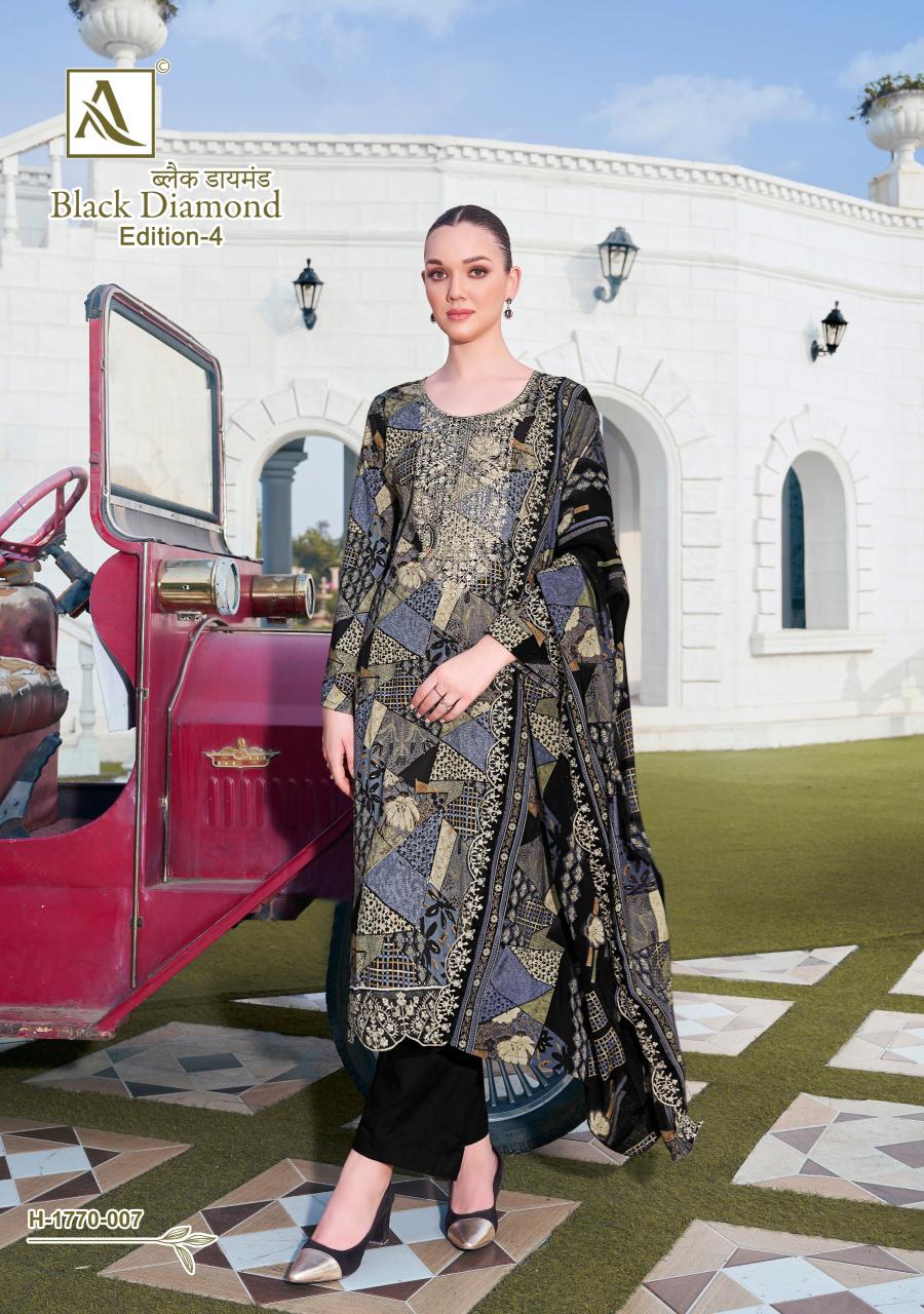 Alok Black Diamond Vol 4 Catalog dress material for girls wholesale shop in rishikesh