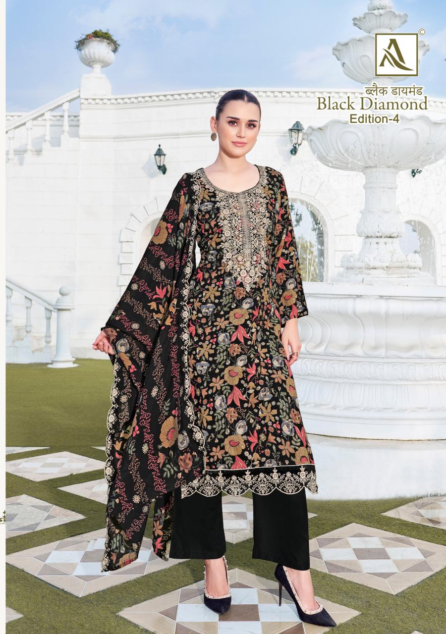 Alok Black Diamond Vol 4 Catalog dress material for girls wholesale shop in rishikesh