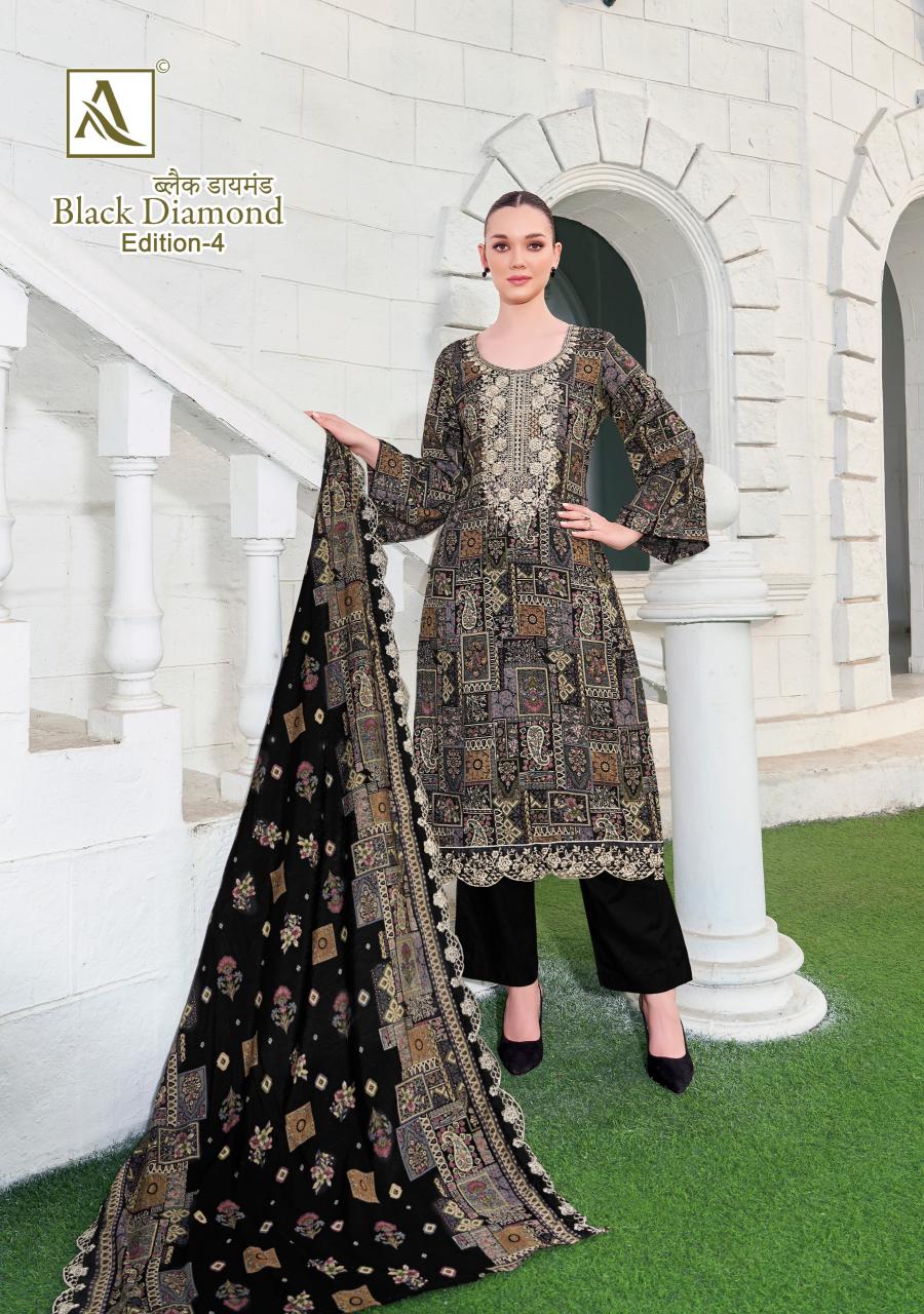 Alok Black Diamond Vol 4 Catalog dress material for girls wholesale shop in rishikesh