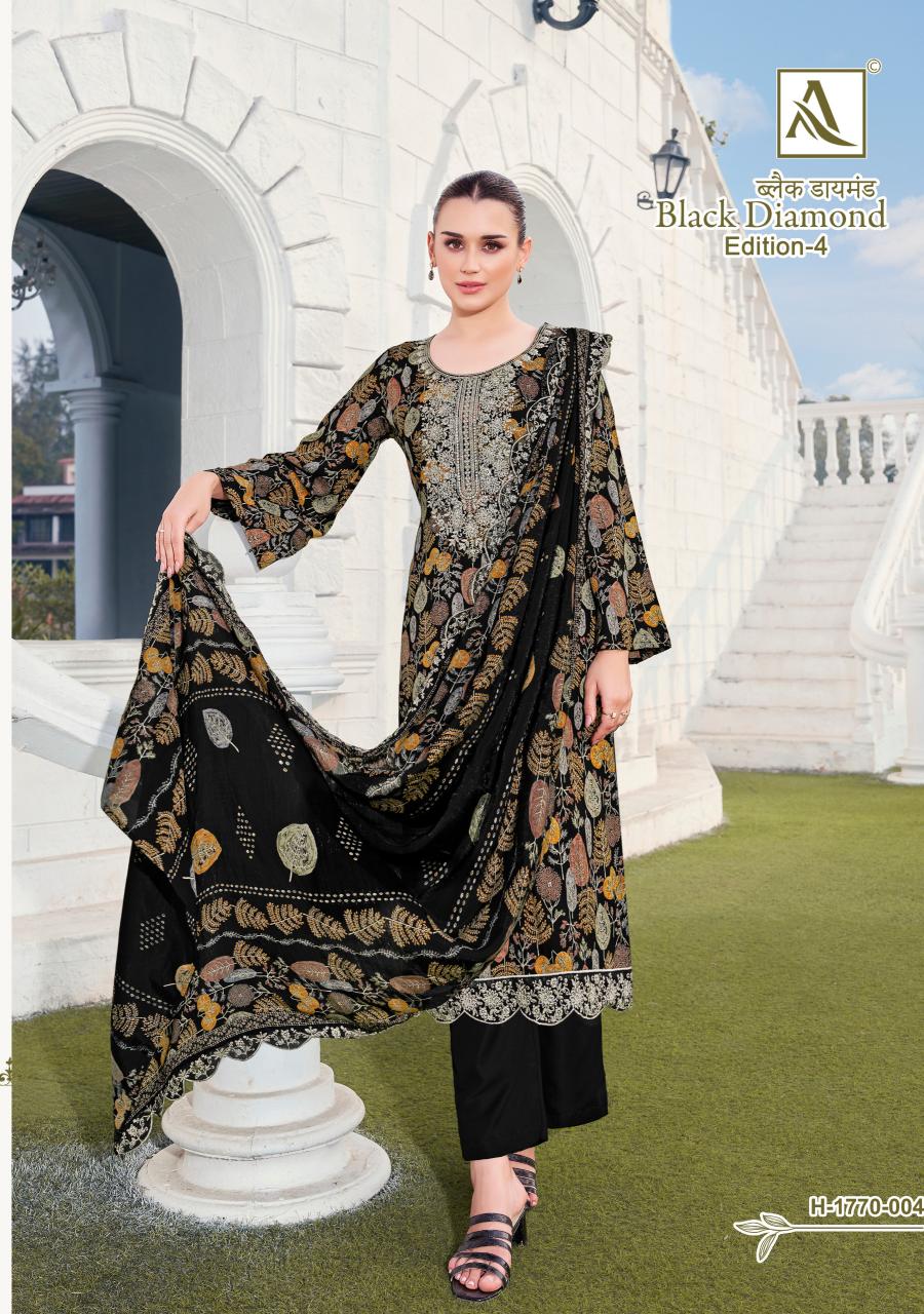 Alok Black Diamond Vol 4 Catalog dress material for girls wholesale shop in rishikesh