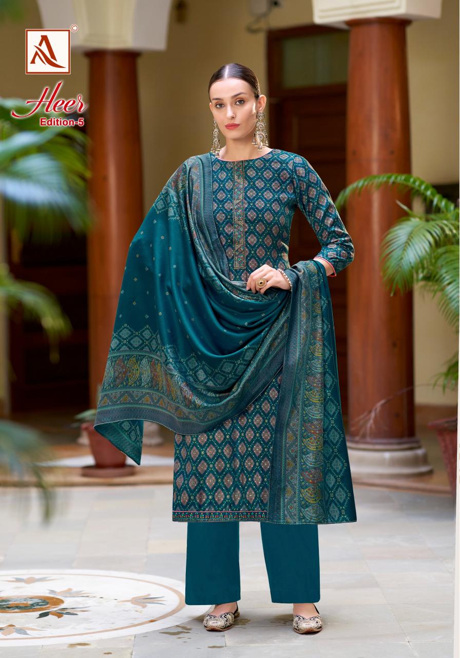 Alok Heer Vol 5 Catalog dress material wholesale market in india cheapest