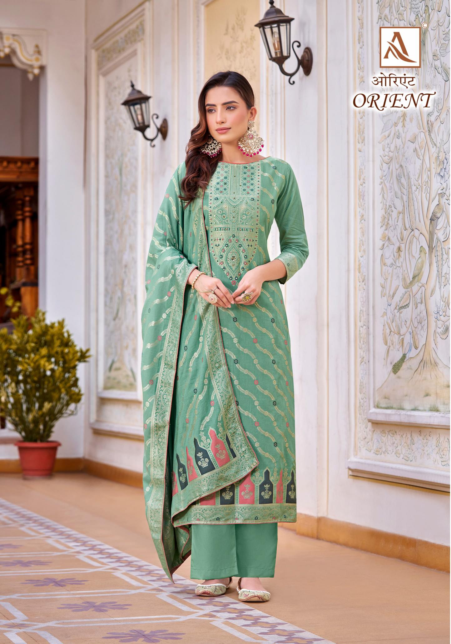 Alok Orient Catalog wholesale cotton dress materials in hyderabad