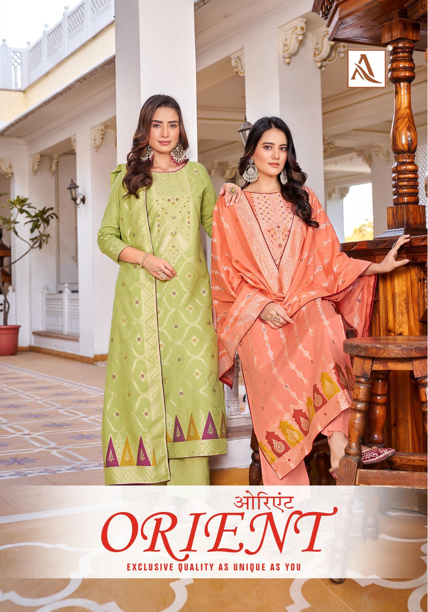 Alok Orient Catalog wholesale cotton dress materials in hyderabad