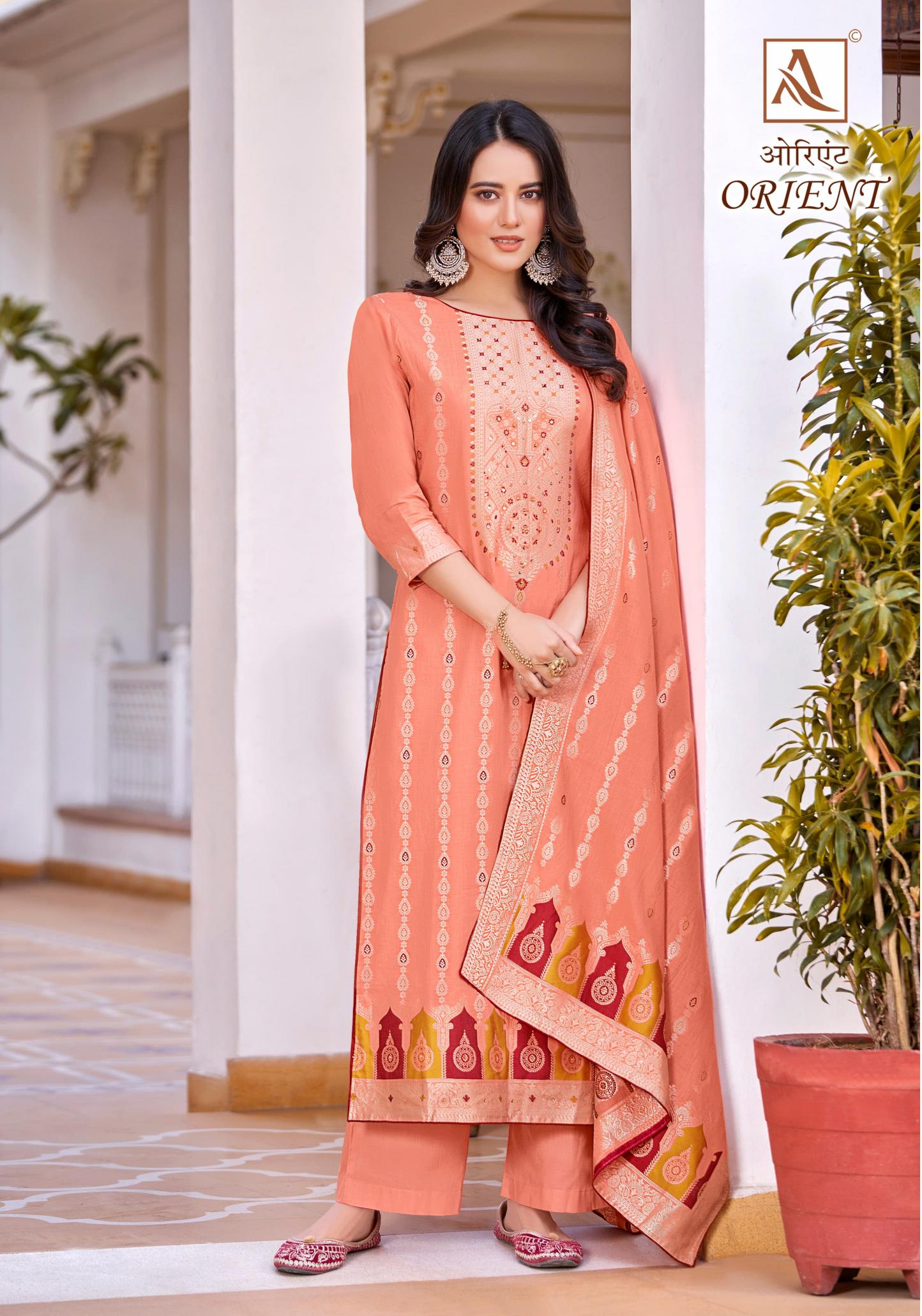 Alok Orient Catalog wholesale cotton dress materials in hyderabad