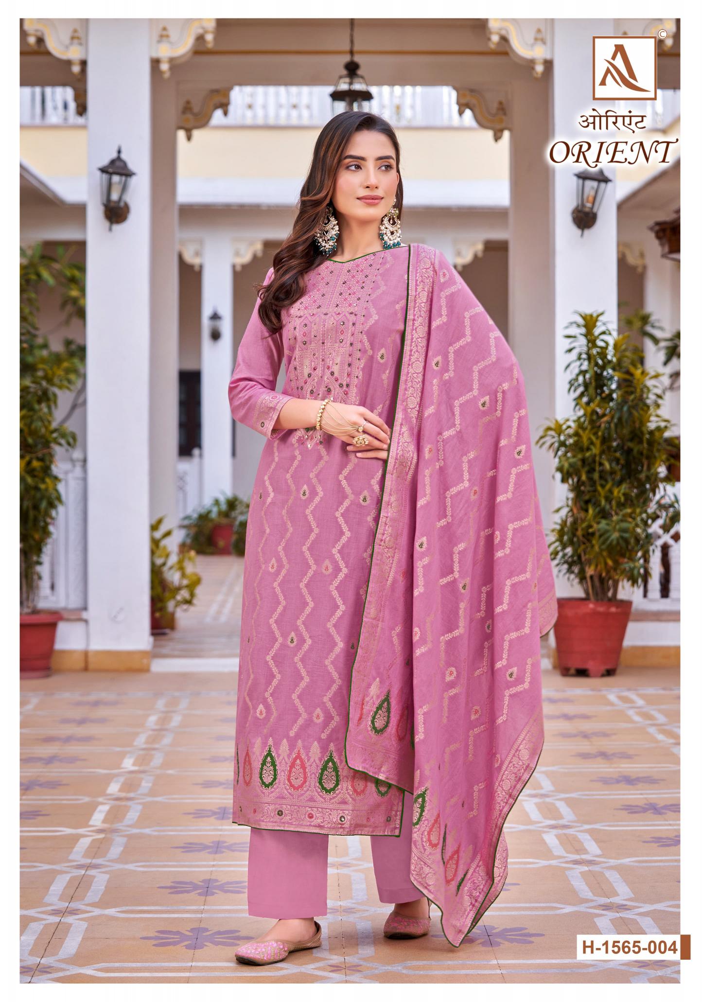 Alok Orient Catalog wholesale cotton dress materials in hyderabad
