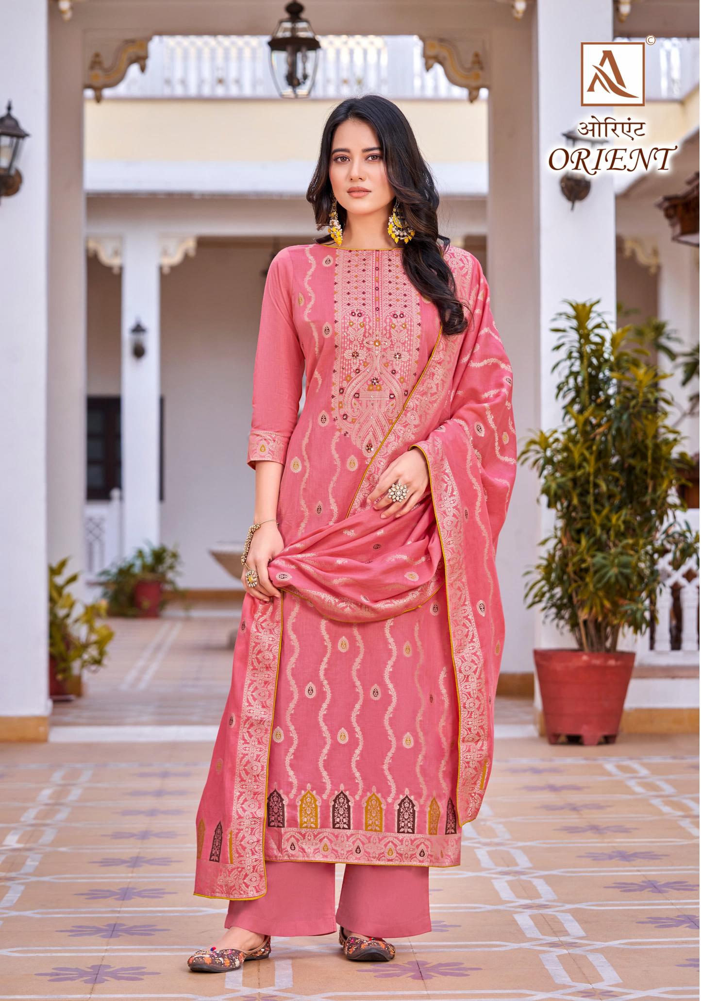 Alok Orient Catalog wholesale cotton dress materials in hyderabad