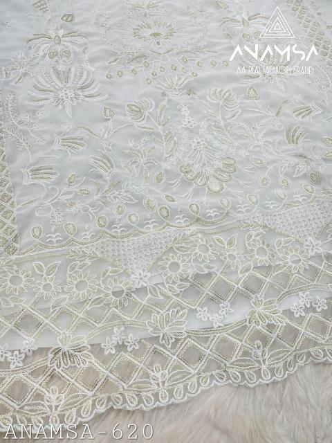 Anamsa 620 Fox Georgette pakistani suits wholesale