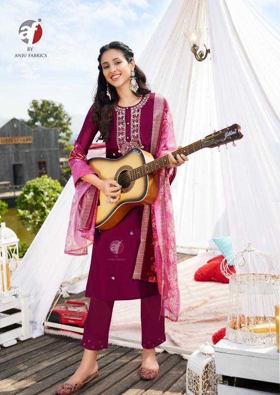 Anju Fabrics Ghunghat Vol 12 Catalog branded kurti manufacturer in surat