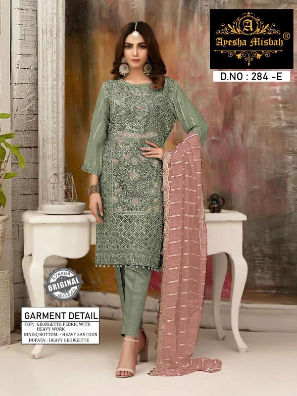 Ayesha Misbah 284 Catalog Georgette salwar kameez pakistani suit design