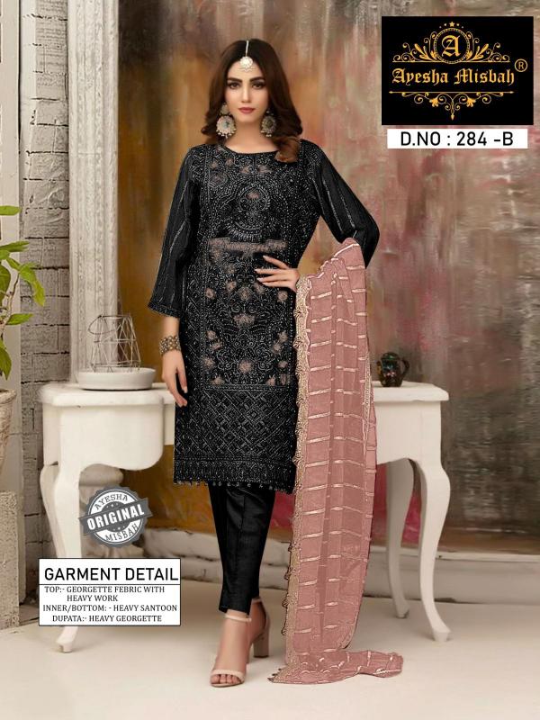 Ayesha Misbah 284 Catalog Georgette salwar kameez pakistani suit design