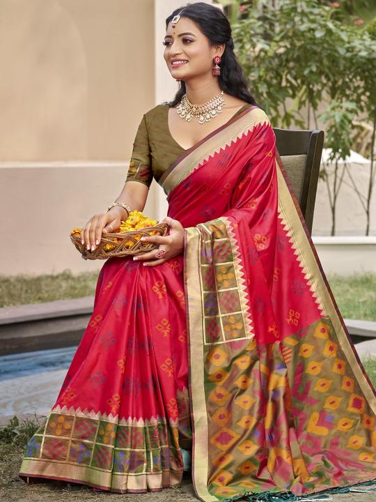 Bunawat Pochampalli Silk Vol 6 Catalog sarees online shopping india