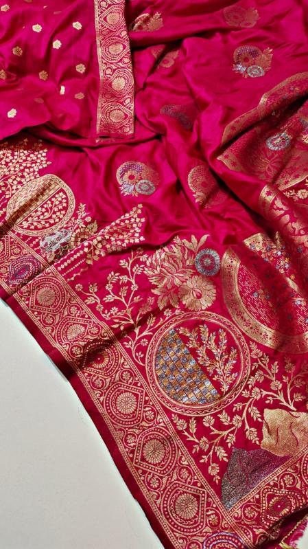 Dazira Komal Vol 1 Soft Banarasi Khadi Georgette Silk Saree Wholesale Catalog
