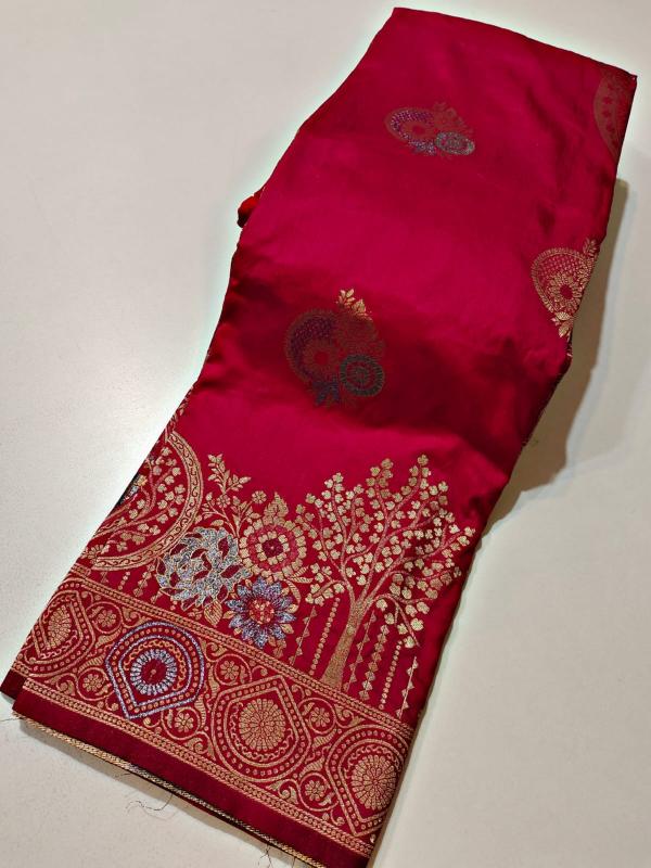 Dazira Komal Vol 1 Soft Banarasi Khadi Georgette Silk Saree Wholesale Catalog