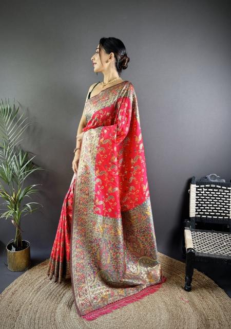 Dazira Mohini Vol 7 Catalog red banarasi saree online india