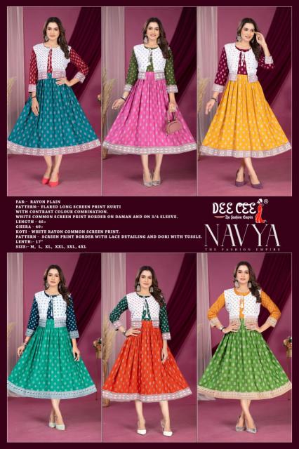 Deecee Navya branded kurti manufacturers in surat