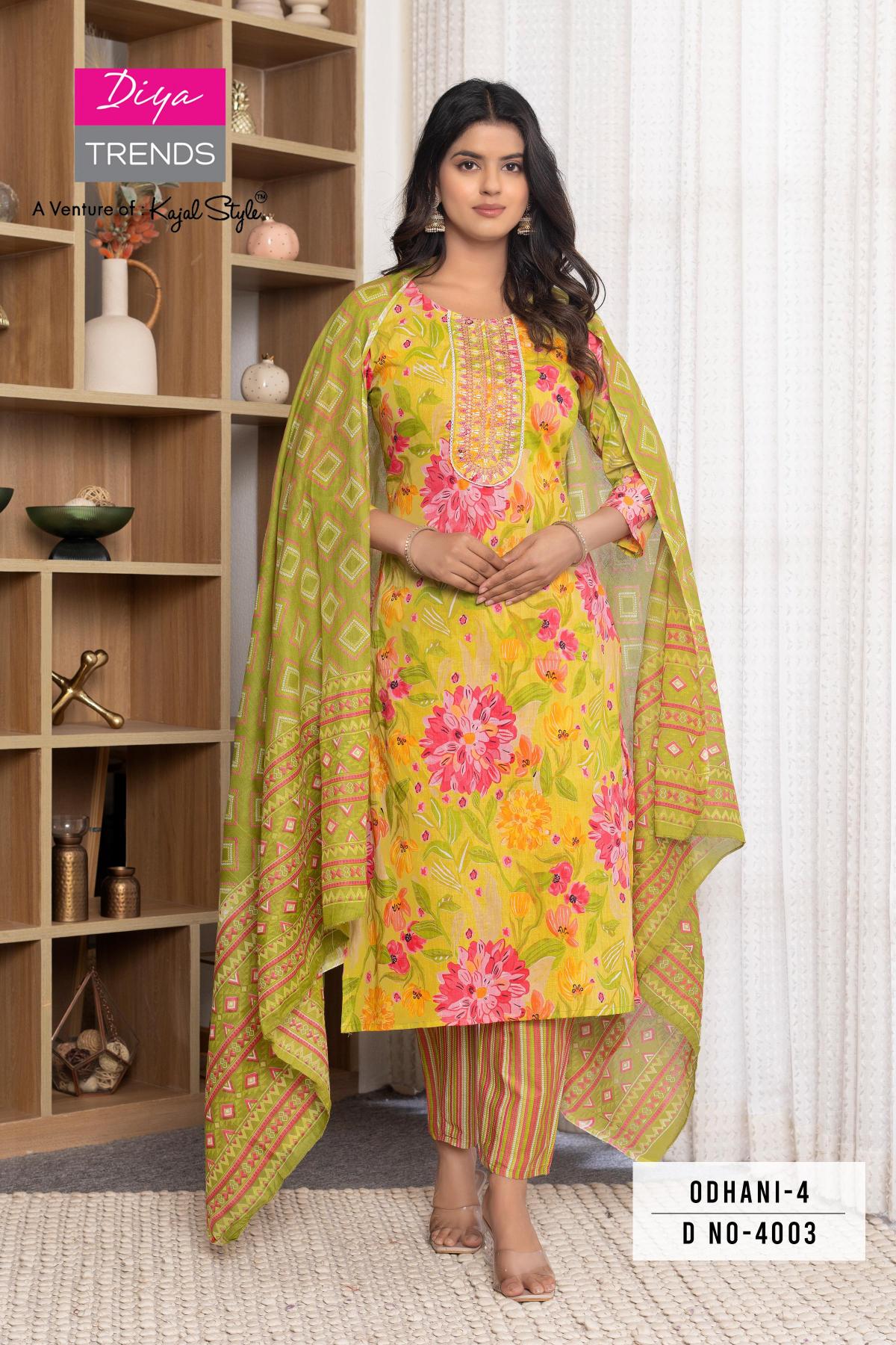 Diya Odhani Vol 4 Catalog branded kurtis wholesale in chennai