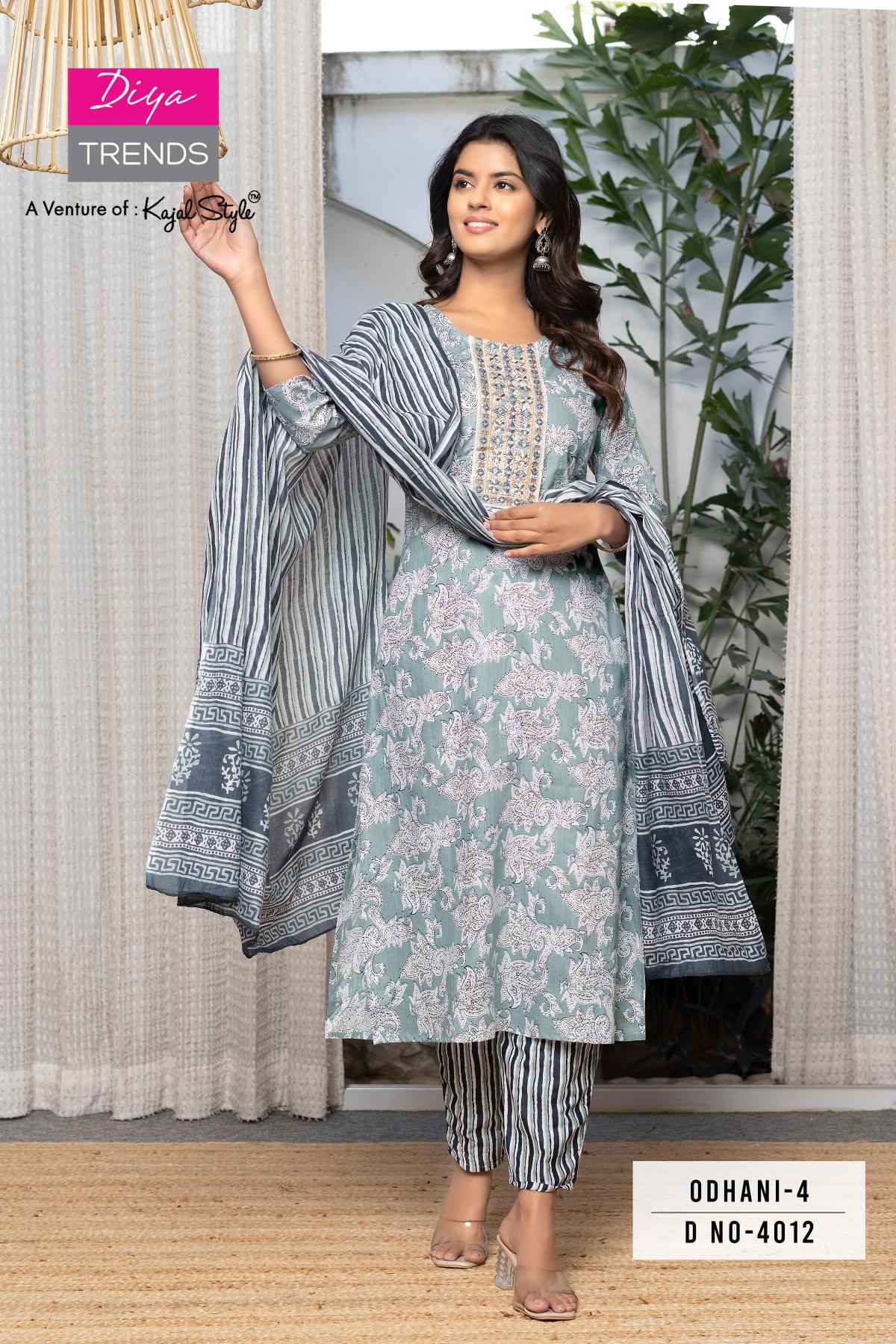 Diya Odhani Vol 4 Catalog branded kurtis wholesale in chennai