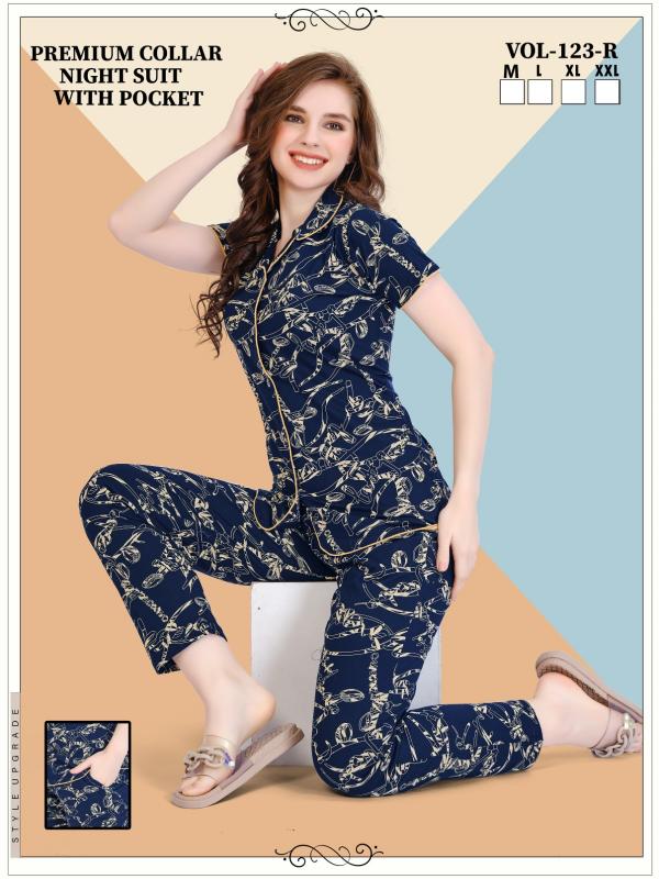 Fashion Talk Collar VOL.JC 123 R night wear wholesale market in surat