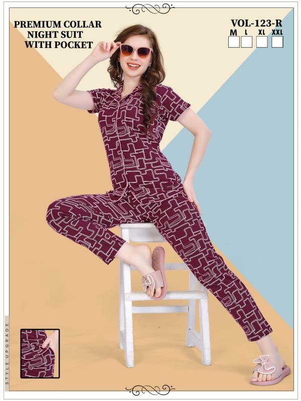 Fashion Talk Collar VOL.JC 123 R night wear wholesale market in surat
