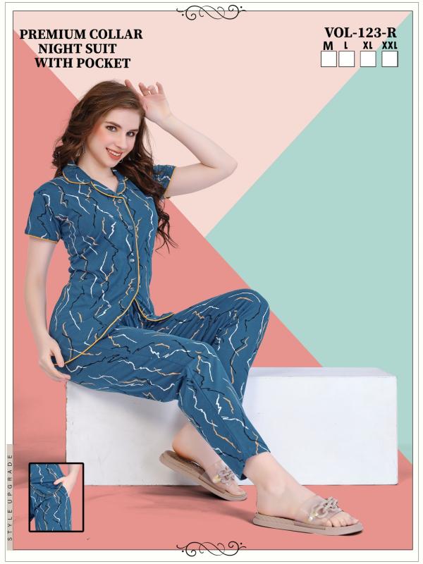 Fashion Talk Collar VOL.JC 123 R night wear wholesale market in surat
