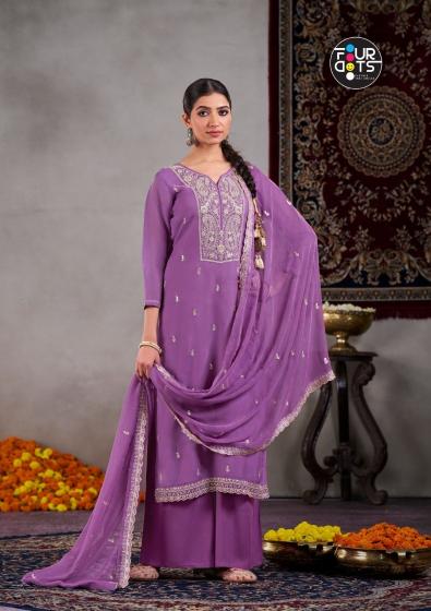 Four Dots Roop Catalog dress materials for wholesale for online busibesss