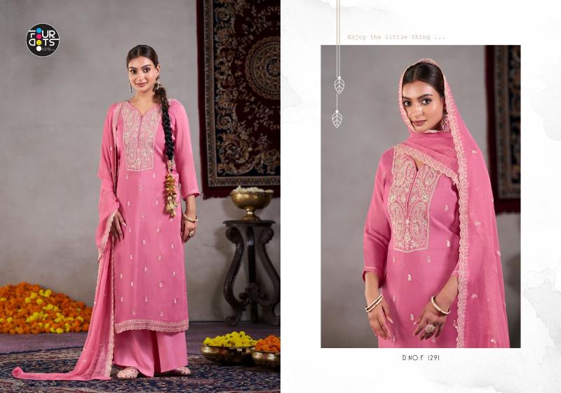 Four Dots Roop Catalog dress materials for wholesale for online busibesss