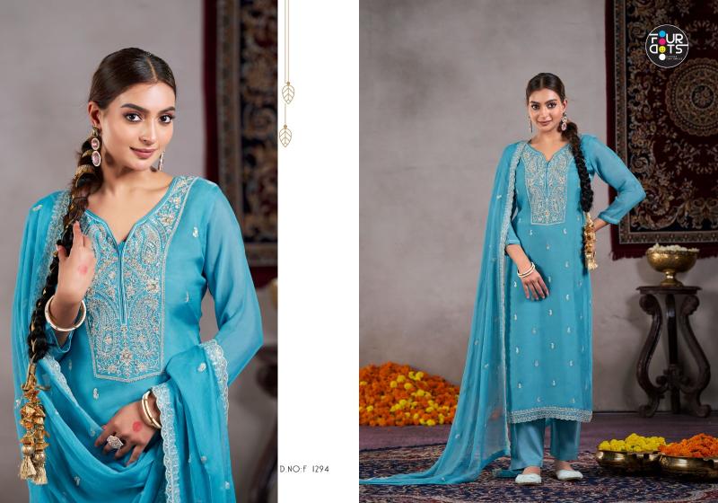 Four Dots Roop Catalog dress materials for wholesale for online busibesss