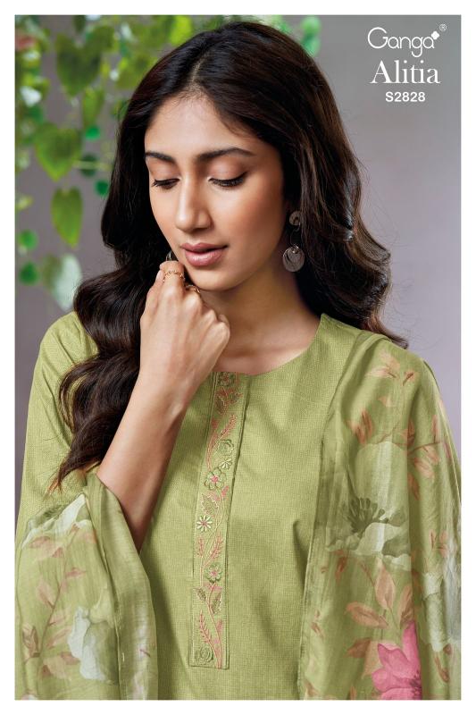 Ganga Alitia 2828 Catalog wholesale salwar kameez market in surat