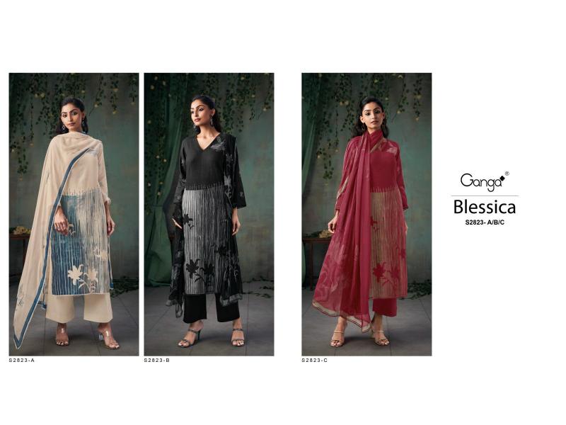 Ganga Blessica Catalog salwar kameez wholesale market in mumbai