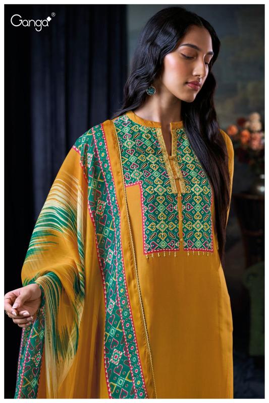 Ganga Bozena 3047 Catalog Premium Pure Bemberg Silk Salwar Kameez Wholeslae