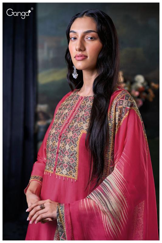 Ganga Bozena 3047 Catalog Premium Pure Bemberg Silk Salwar Kameez Wholeslae