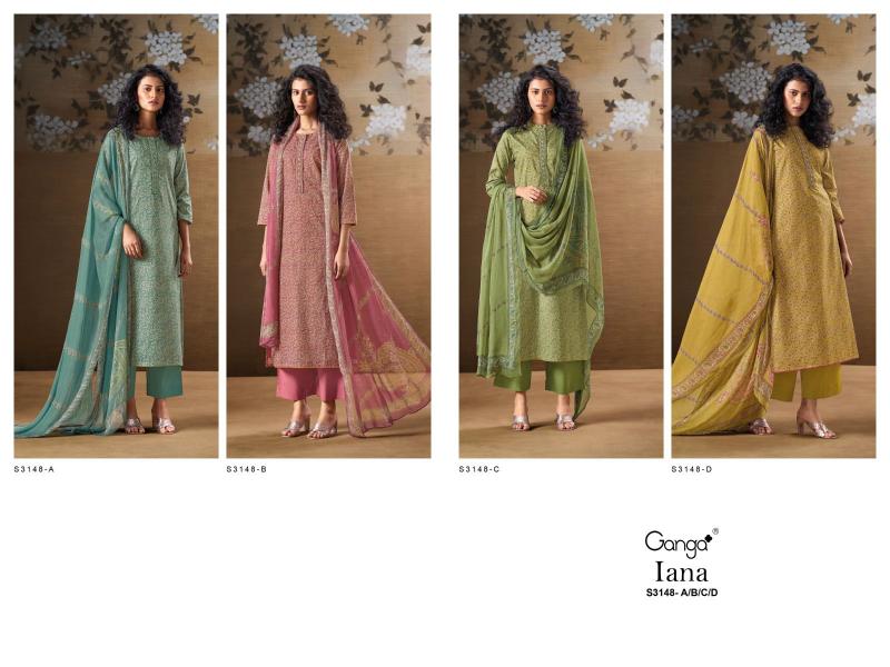 Ganga Iana 3148 Catalog Premium Cotton Printed Salwar Suits Wholesale