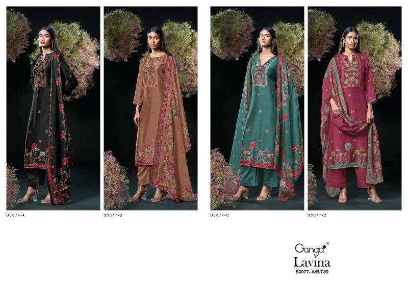 Ganga Lavina 3077 Catalog wholesale salwar kameez online in india shopskit.in